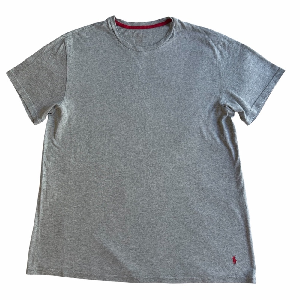 Polo Ralph Lauren Shirt Adult Large Gray Short Sleeve Mens Supreme Comfort Tee